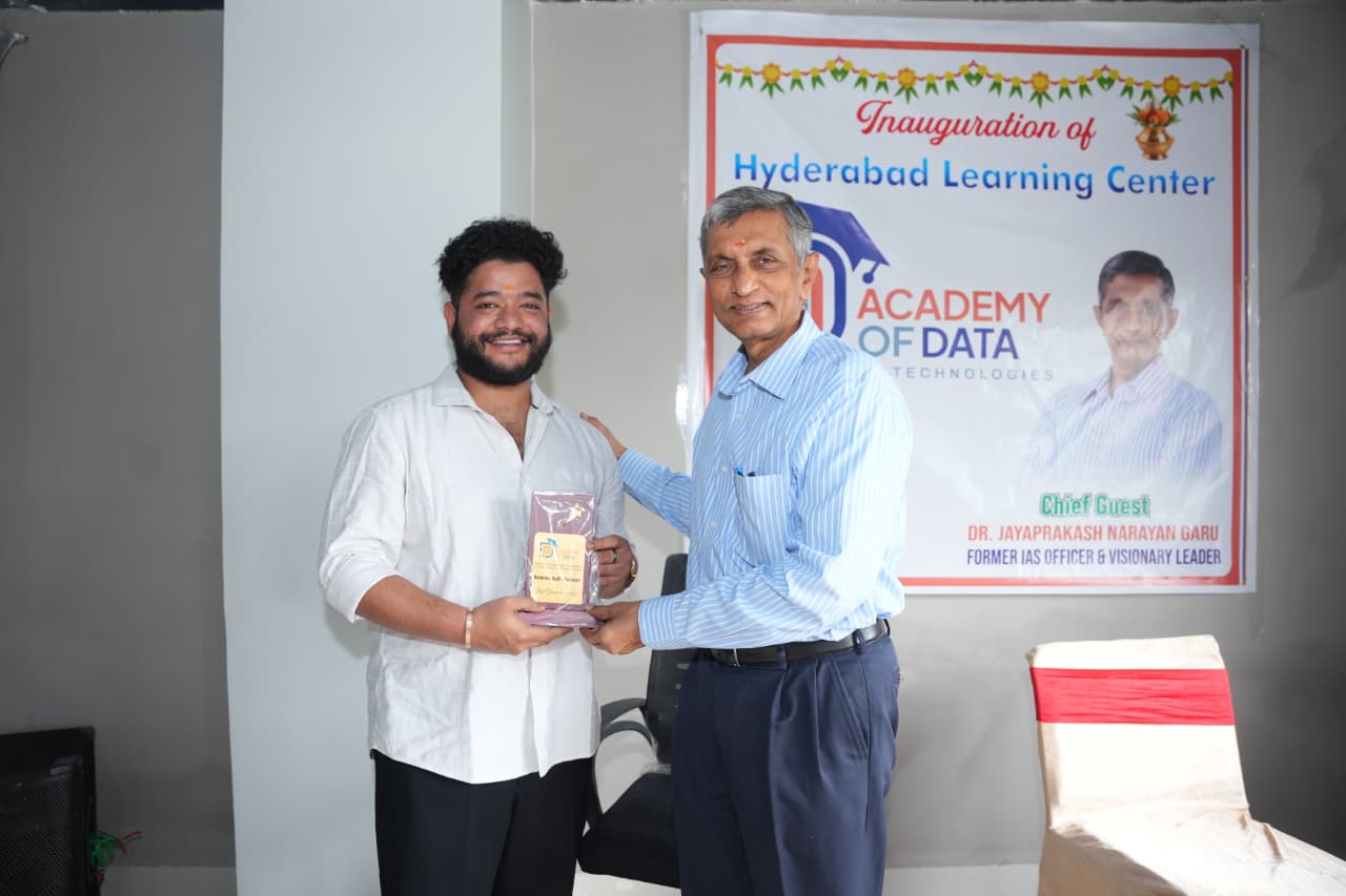 Academy of Data inauguration graduate award